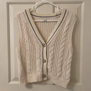 American Eagle Cotton Sweater Vest Size Small
